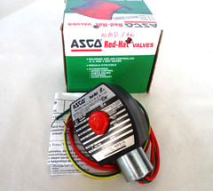 ASCO Red-Hat II 1/4″ NPT 3-Way Stainless Solenoid Valve EF8003G1
