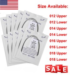 100pcs 10packs Dental Orthodontic Super Elastic Niti Arch Wire Round Ovoid Form