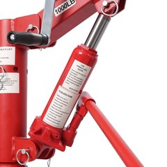 Hydraulic 1000LBS Pickup Truck Crane 360° Swivel Hoist Lift 38″-59″ for Factory
