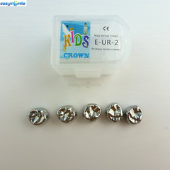 Dental Preformed Metal Crown Stainless Steel Temporary DUL2-DUL7 EUR2-EUR7 5PCS