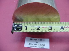 4″ C360 BRASS ROUND ROD 5″ long Solid H02 Lathe Bar Stock Half Hard Cut New