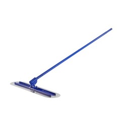 VEVOR Bull Concrete Float 47.24×7.28in, 4 Handle Round End Trowel Float Tool