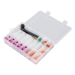 81Pcs Set TIG Welding Torch Kit Gas Lens Type 10 Glass Cup Accessories Tools♡