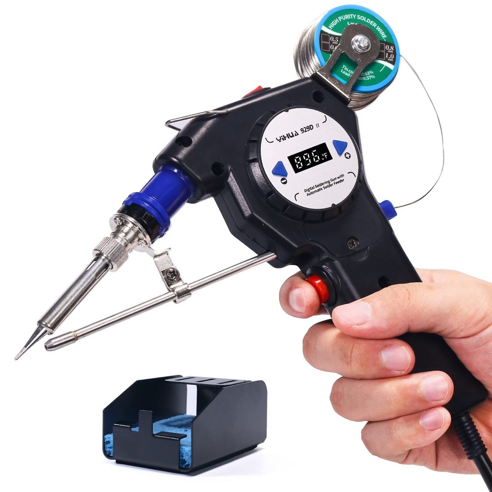 YIHUA 929D-II Soldering Gun Kit Motorized Industrial Automatic Solder Blue