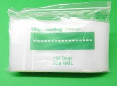 100 Reloc Zippit Bags 5×8 4mil Reclosable Clear H.D. 4 Mil Zip Top Seal Locking