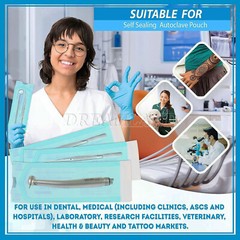 3.5″x10″ Self-Sealing Sterilization Pouches for Autoclave (Choose Quantity)