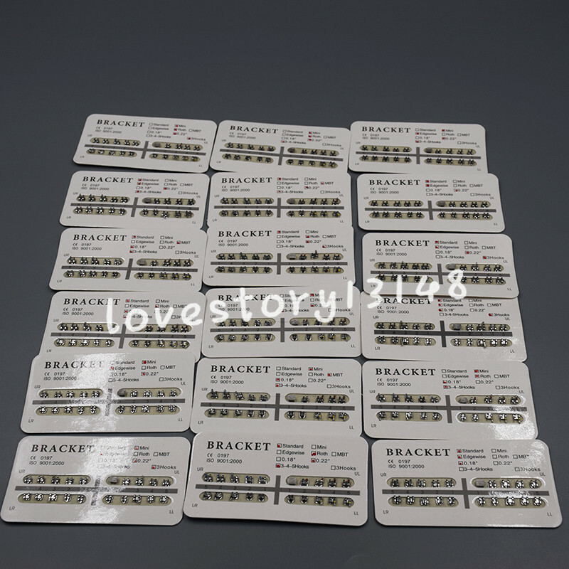10/20/50 Packs Mini/Standard 018/022 Slot Dental Orthodontic Separable Brackets