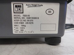 NCI 7820-50 Shipping Scale Legal for trade 100 lb x 0.02 lb