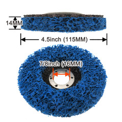3 Pack 4.5″x7/8 BLACK, BLUE, PURPLE Paint Rust Easy Strip Clean Grinding Discs