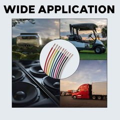 14 Gauge Automotive Primary Wire 50ft Each – 6 Color Bundle Set Durable Prima…