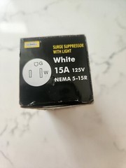 Hubbell Commercial Duplex Outlet 15A Nema 5 Surge Suppressor 5260WSAZ WHITE NEW