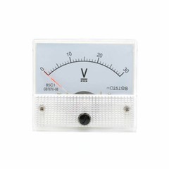 Analog Amp Panel Meter 2-30A 10-50V DC Ammeter Current Voltmeter Voltage 85C1