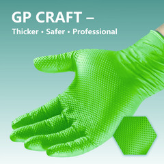 300 PCS Black Heavy Duty 8Mil Nitrile Gloves, Diamond Grip, Latex & Powder Free