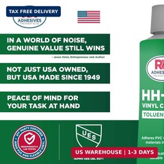 HH-66 Toluene Free Vinyl Cement 1 oz – Vinyl Adhesive, Cement Glue, Industrial C