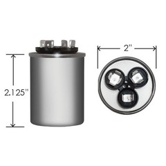 35+5 uf MFD 370 VAC Dual Run Capacitor # NGM 328P3505H37N31A5Z JARD 12766