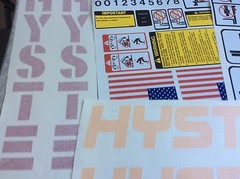 Hyster Forklift decal complete kit includes safety decals Hyster S50FT or S50XM