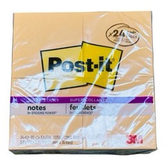 24 Pads Post-it Super Sticky Notes 3 x 3 Energy Boost Collection 90 Sheets/Pad