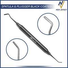 Dental Composite Filling Instruments Spatula & Plugger Mate Black Coated