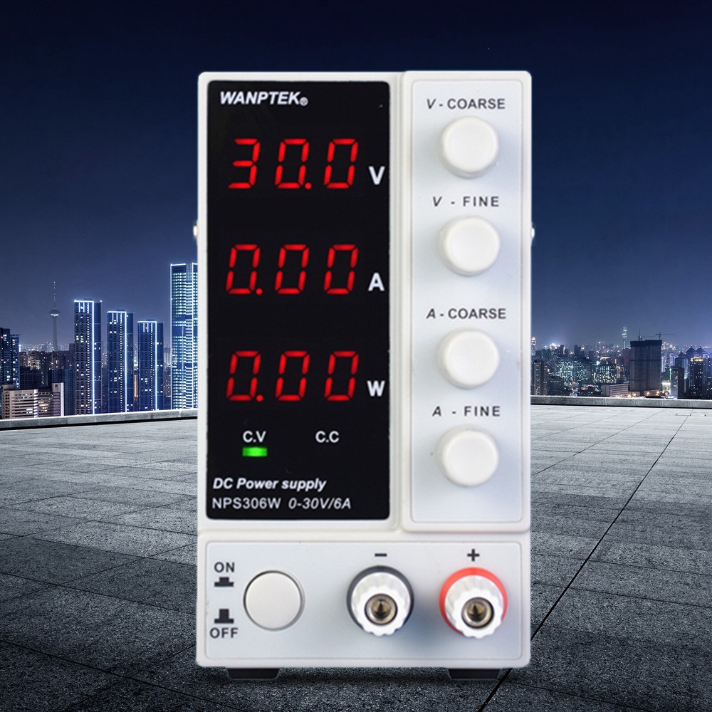 Power Supply Variable Adjustable Bench Switching Regulated LED Display DC 30V 6A