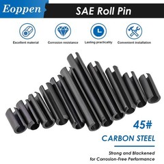230Pcs SAE Roll Pin Assortment Set – Slotted Spring Pins Steel Split Expansion P