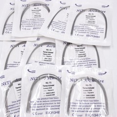 10 Pcs Dental Ortho Thermal Activated Niti Round Arch Wire Natural/Ovoid/Square