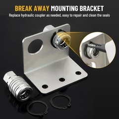 Hydraulic Quick Release Coupling 1/2 NPT Break away Coupler Bracket New
