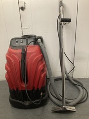 Sanitaire Portable Canister Carpet Extractor w/ Wand & Hose Red/Black