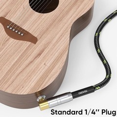 Guitar Cable 10 ft, Instrument Cord 22AWG, Gold-Plated 1/4 Inch Jack, for Ele…