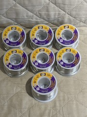 LOT OF 7 NEW STERLING HARRIS 8-oz Lead Free Plumbing Solder .118″ 3mm SHIPS FREE
