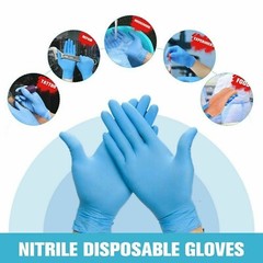 1000pcs Non-Latex Nitrile Exam Gloves Powder Latex Free 4 mil Rubber Clean M/L