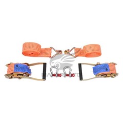 2Pack Shipping Container Wheels 5×5.5 Lug Wheels Kit with Ratchet Strap NEW
