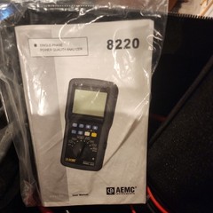AEMC 8220 Power Quality Meter Single-Phase with Current Clamp and Test Lead