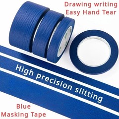 3 Rolls Blue Painter’s Tape 2 Inch x 60 Yards 5.5 Mil Masking Tape Clean Removal