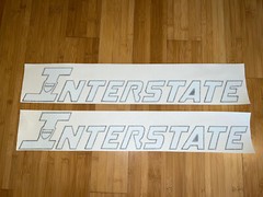 Interstate Trailer Decal Sticker Kit 24” (Set of 2) Flatbed Replacement Decals