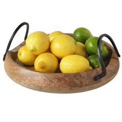 Gourmet Basics By Mikasa Knox Mango Wood Serving Bowl Coffee Table Centerpiece