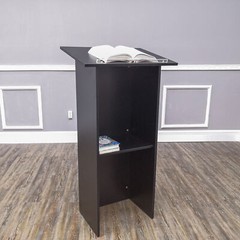 Black Wood Podium Church Pulpit School Lectern Conference Debate Stand23X15X44″