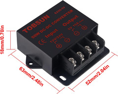 2-Pack 12V to 5V Converter, DC 12V 24V to 5V 10A Step down Converter Adapter DC