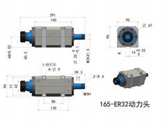 ER32 Spindle Unit Drilling Milling Boring Power Head 3000-8000rpm CNC Machine