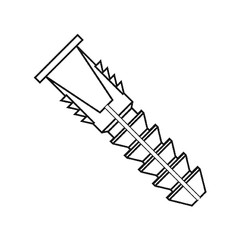 Ribbed Blue Plastic Anchors #8-#10-#12 x 1.25″, With or Without #10 x 1″ Screws