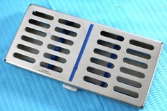 NEW 5 DENTAL AUTOCLAVE STERILIZATION CASSETTE RACK BOX TRAY FOR 7 INSTRUMENTS