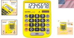 Compact LCD Calculator with 4 Functions & Solar Power – Ideal for Home or Office