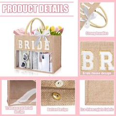 Bride Bag – to Be Tote bag, Semi-Transparent Design Beach Bag…