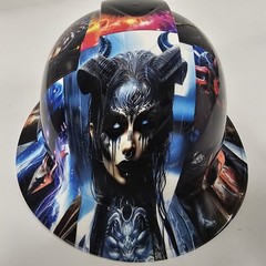 full brim hard hat custom hydro dipped IN WICKED WOMEN / NAUGHTY BOY EXTREME NEW