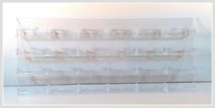 24-Pocket Clear Acrylic Wall-Mount Business Card Holder