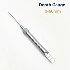 Stainless Steel Depth Gauge 0mm To 30mm /60mm/40mm/90mm Orthopedics Instruments