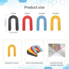 400PCS Plastic Horseshoe Shims U Shaped Tile Spacers Leveling 1/16″ to 1/4″