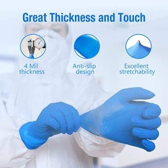4 Mil Nitrile Exam Gloves ULTRA DURABLE (M L) Powder free 100 / 1000/3000 / Case