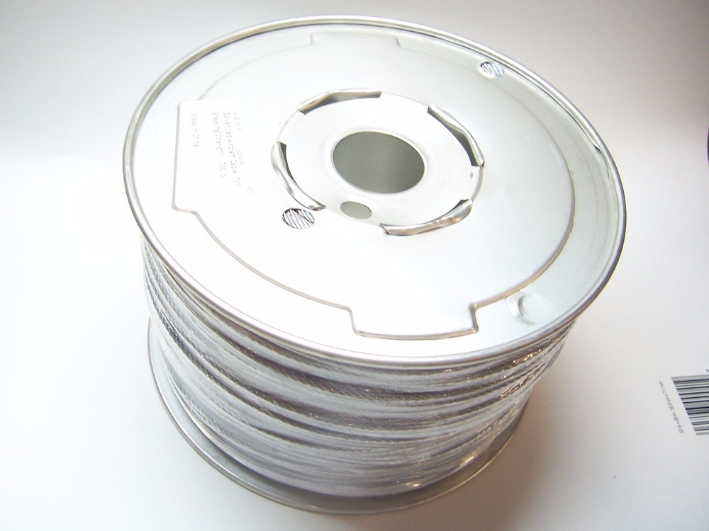 Galvanized Wire Rope Cable 1/8″, 7×19: 100, 200, 250, 500, 1000 and 2000 Ft