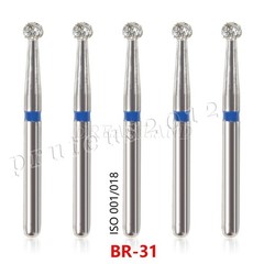 100 Types Dental FG Diamond Burs For High Speed Handpiece Friction Grip 50pcs