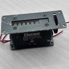 Vintage Durant 6-Y-1-RMF-PMU Electric Counter, 115 VAC, 7W Untested Scratched